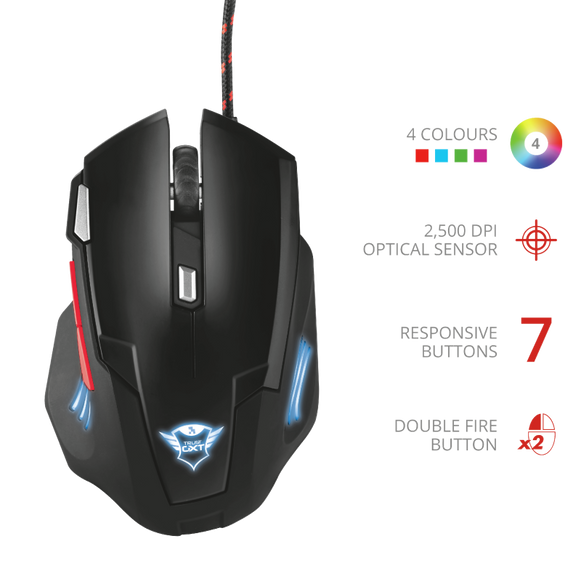 Mouse Gamer Alámbrico Trust  ( ZAPP GXT-4111 ) 22934
