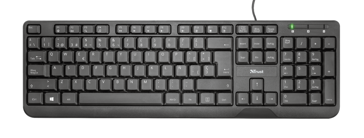 Teclado y mouse Alámbrico TRUST ZIVA (23270)