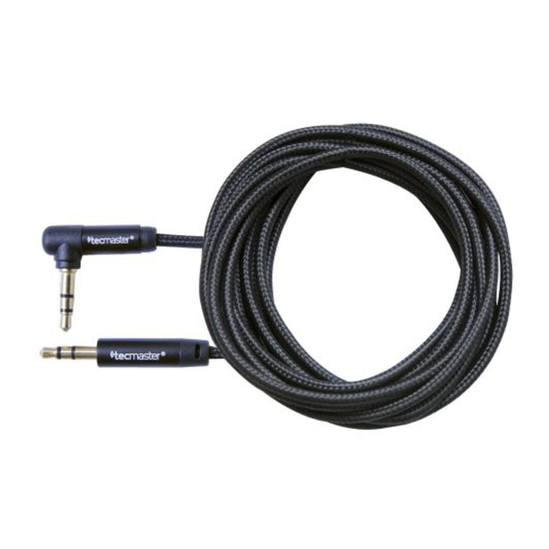 Cable Auxiliar de 3.5mm Conector En Angulo 90º - 3 Metros Tecmaster