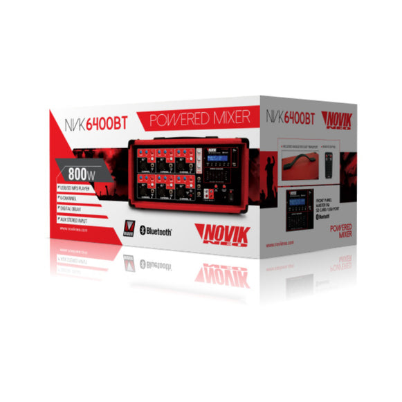 Power Mixer 6 Canales NOVIK NVK 6400BT