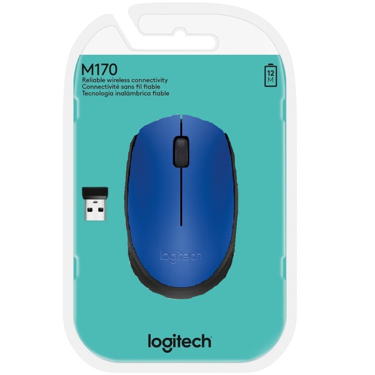 Mouse Inalámbrico Logitech M170 Azul