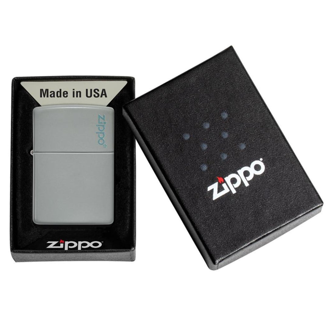 Zippo 49452ZL Flat Grey Zippo Logo