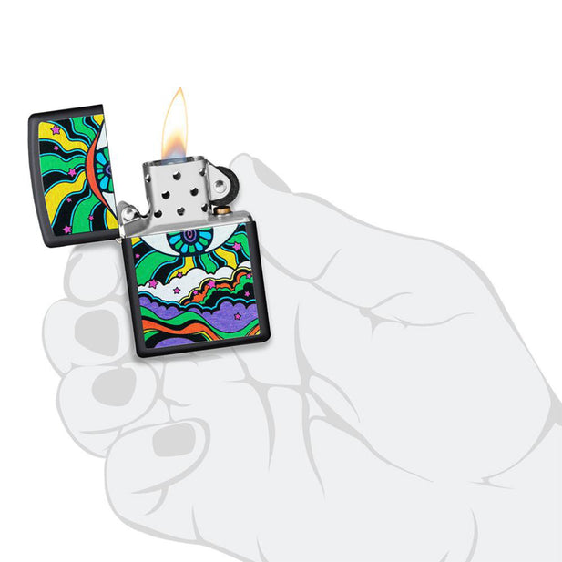 Zippo 49699 Black Ligth Eye Design