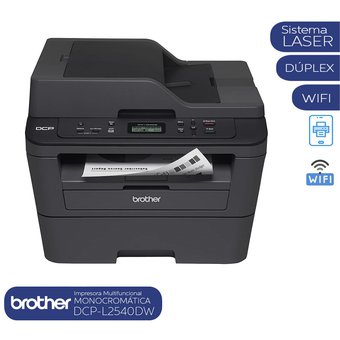 Impresora Multifuncional Monocromatica WIFI BROTHER DCP-L2540DW