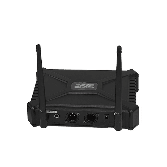 MICROFONO INALAMBRICO DE MANO DOBLE SKP UHF 300D