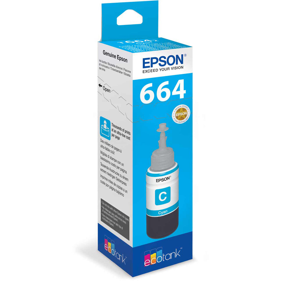 Tinta Botella Epson  664 Cyan