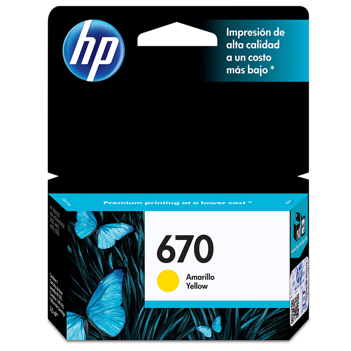 Tinta Catridge Hp 670 Amarillo