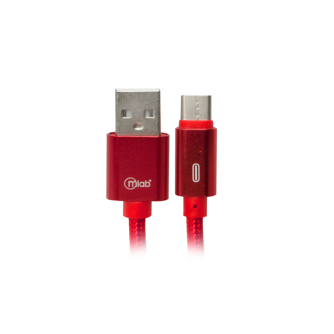 Cable  TIPO-C a Usb de carga Mlab 1 mt rojo