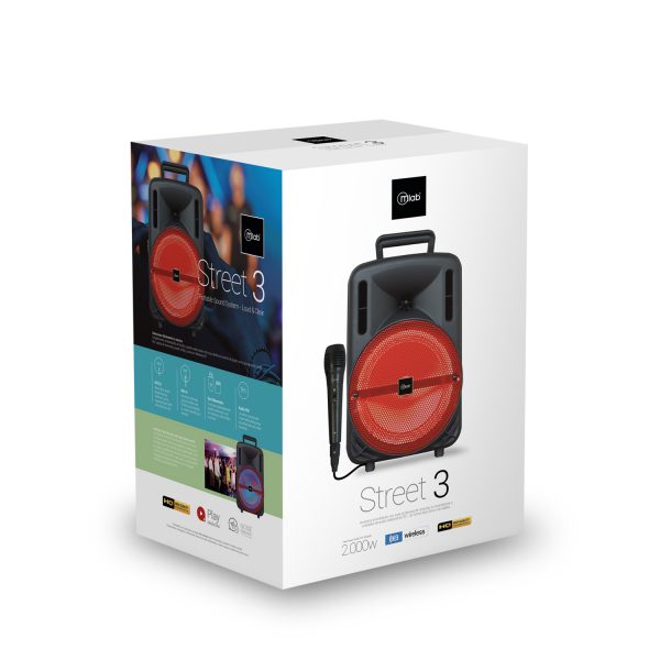 Parlante Bluetooth Street 3 Voice2 Mlab (8706) rojo