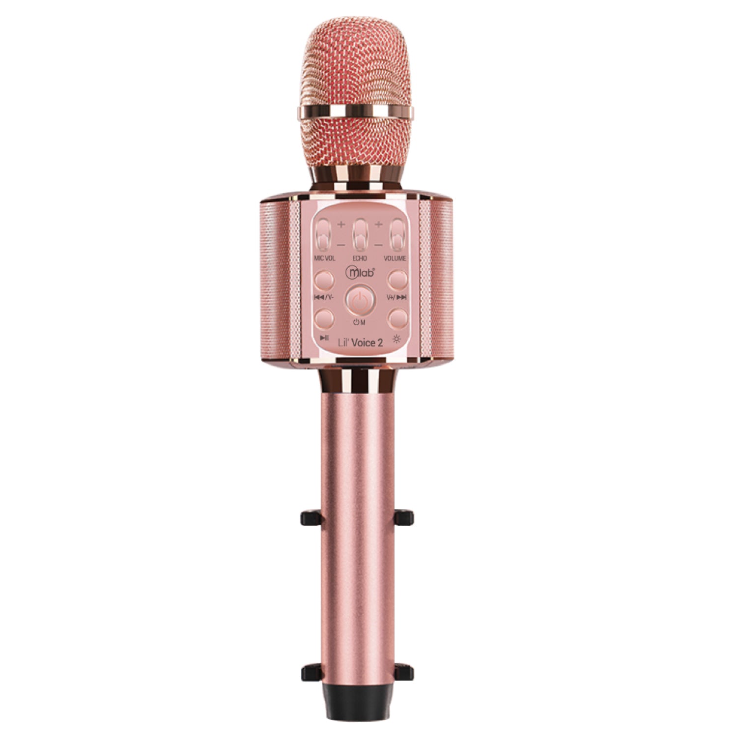 Micrófono Parlante Bluetooth Karaoke Mlab  Lil Voice2 ( 8911 ) rosado