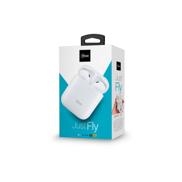 Audífonos Just Fly Touch TWS Bluetooth Mlab Blanco (8913)