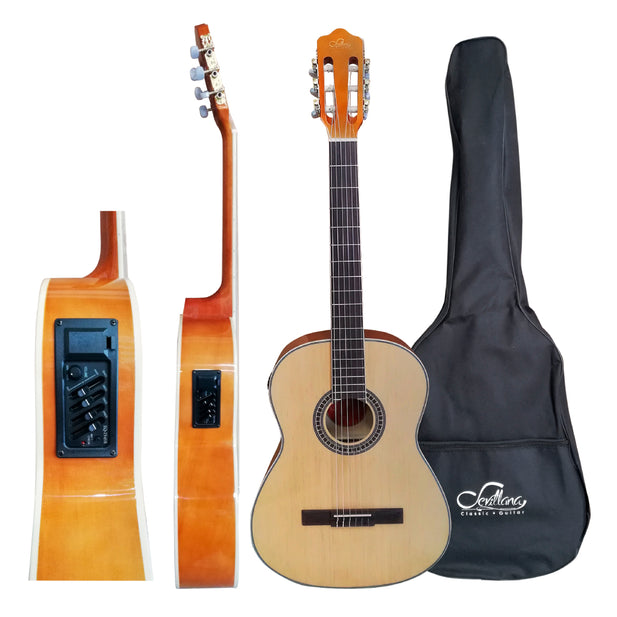 GUITARRA E.ACUSTICA NATURAL 39" C/F SEVILLANA 8941  nylon