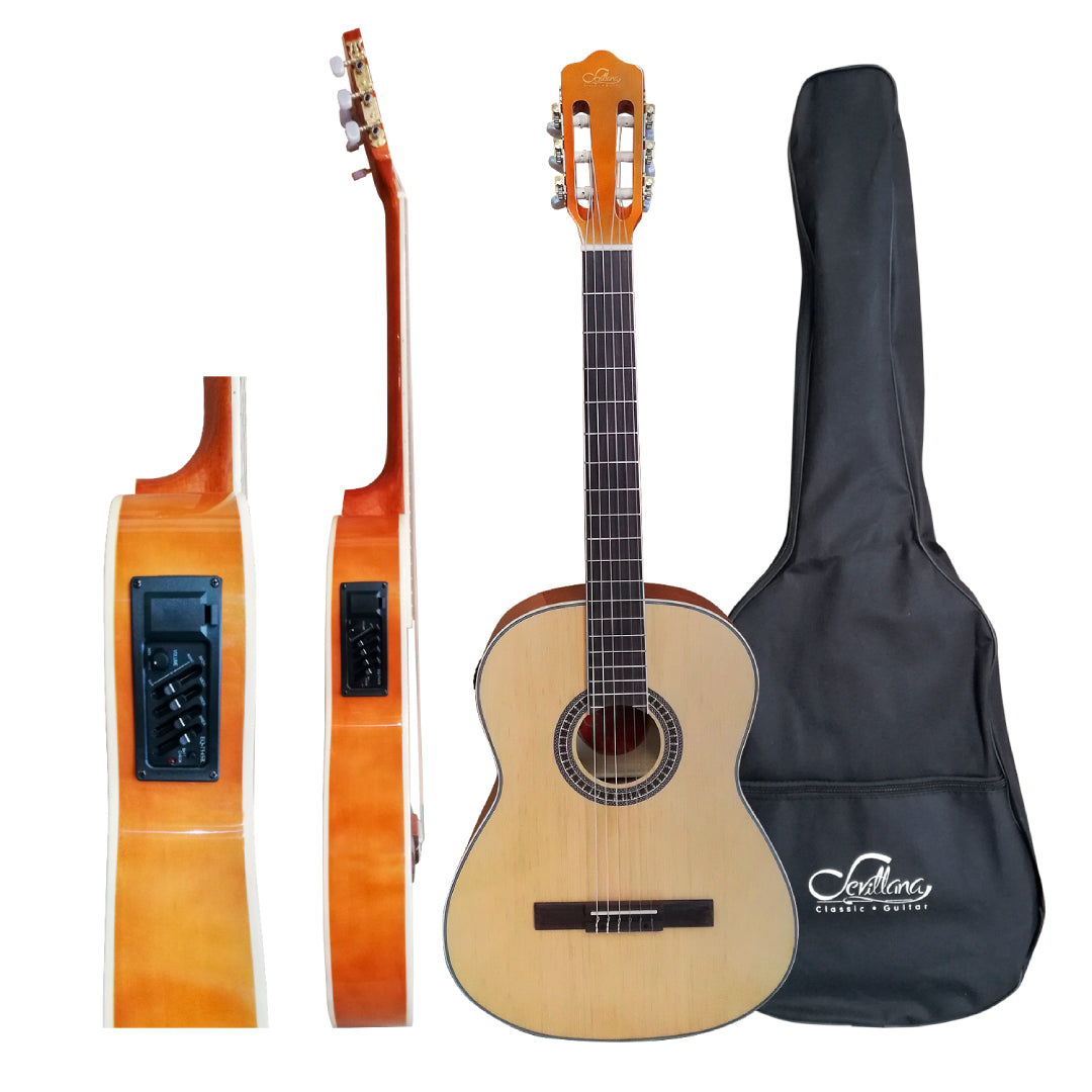 GUITARRA E.ACUSTICA NATURAL 39" C/F DELGADO SEVILLANA 8942