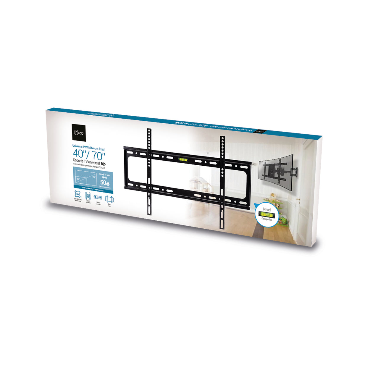 Soporte De Pared Para TV/ LED 42"-70" MLAB (8952) Inclinable