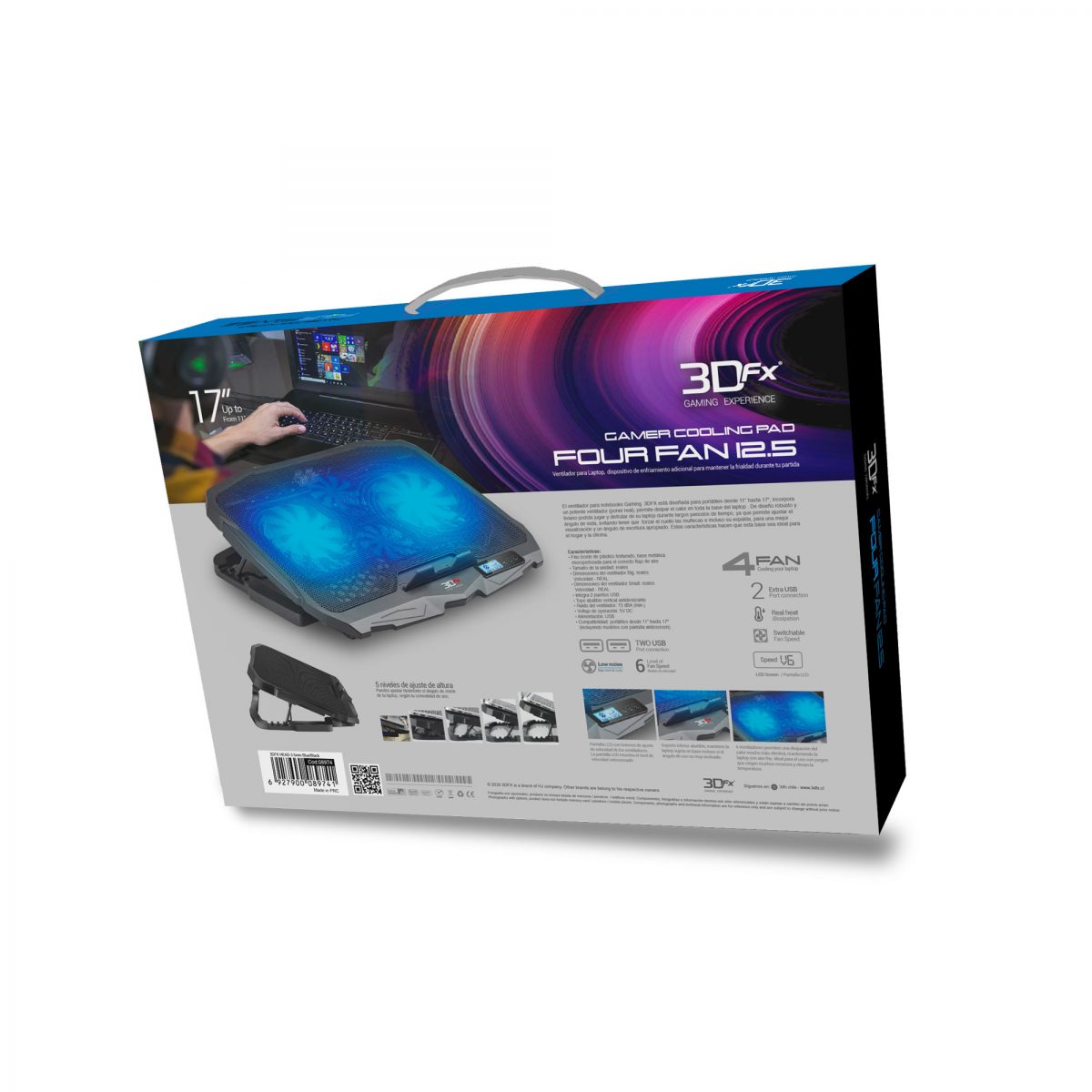 Base De Ventilación Para Notebook 3DFX 17&quot; ( 9040 )