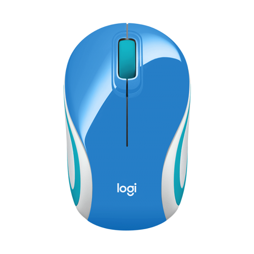 Mouse Mini Inalámbrico Logitech M187 Azul