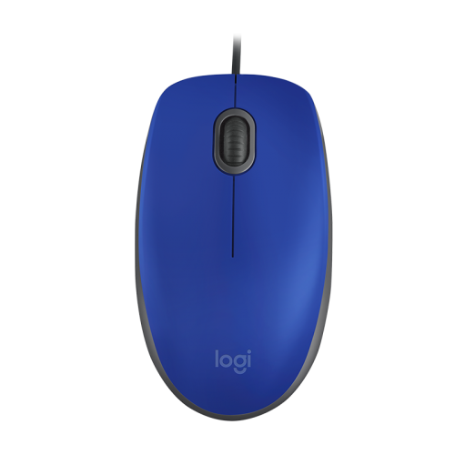 Mouse Alámbrico  Logitech M110 Silent Azul