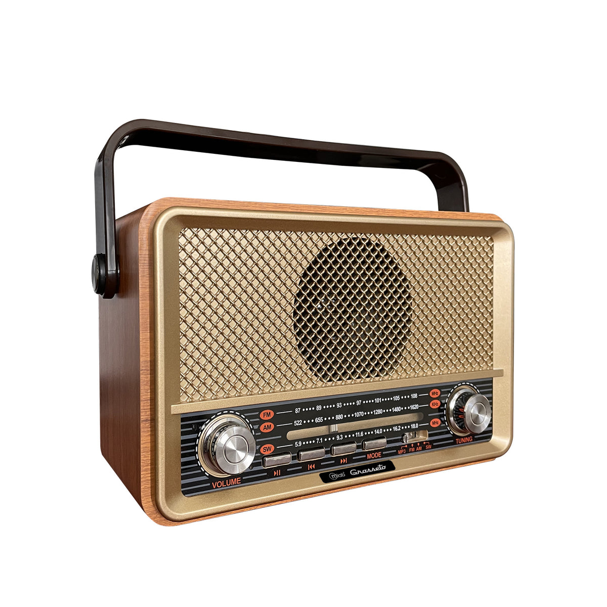 Parlante Radio Bluetooth Vintage Grosseto