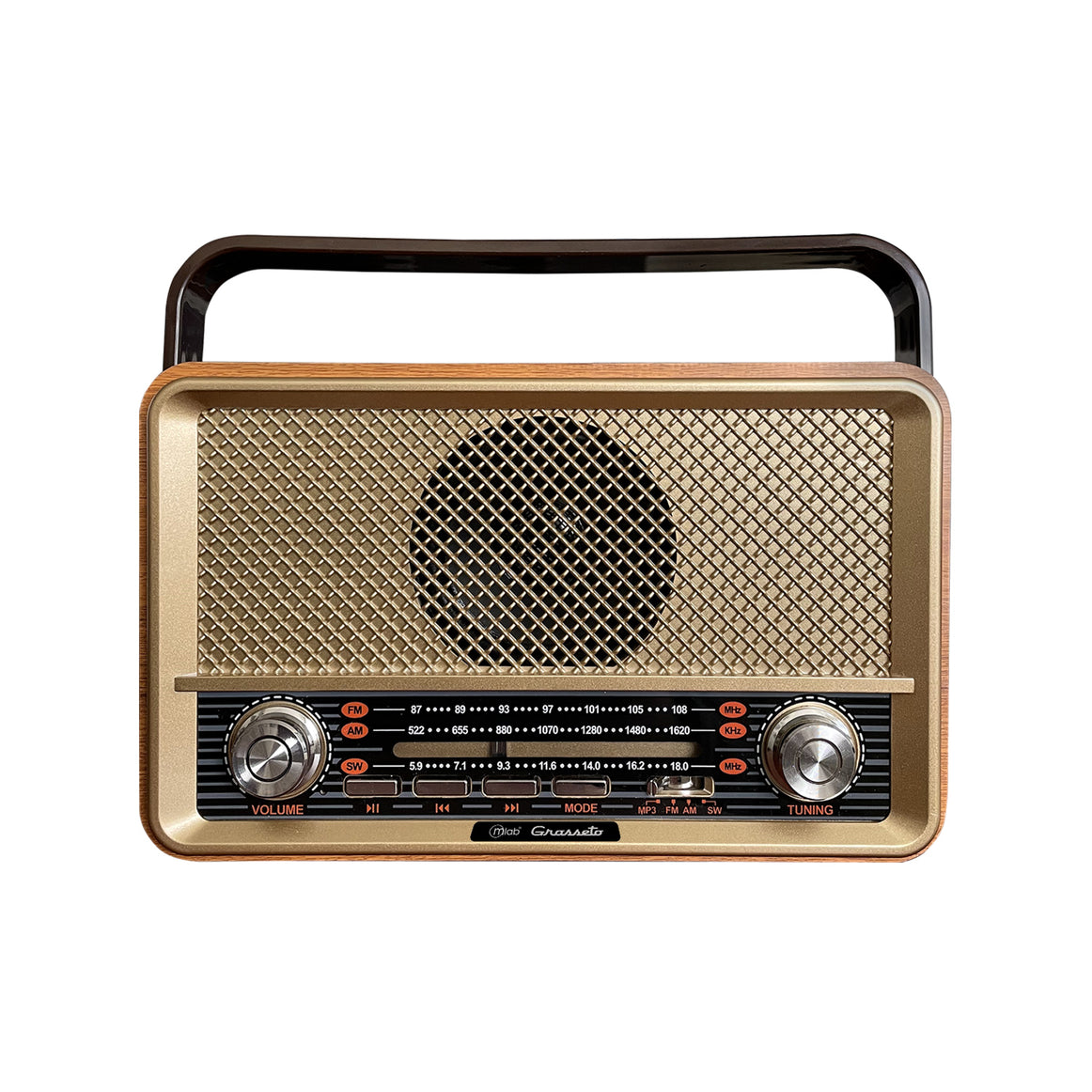 Parlante Radio Bluetooth Vintage Grosseto