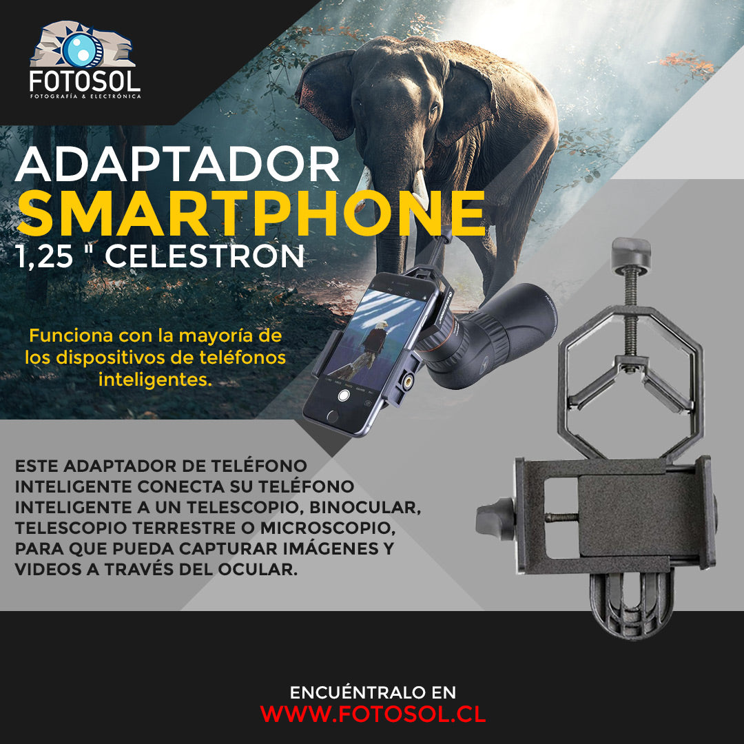 ADAPTADOR  PARA SMARTPHONE, 1,25 " Celestron (81035)