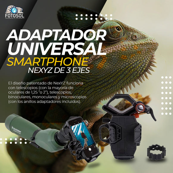 ADAPTADOR UNIVERSAL PARA SMARTPHONE NEXYZ DE 3 EJES