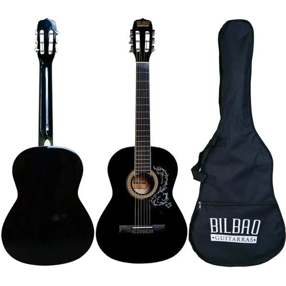 Guitarra Acústica Metal 39" Bilbao NEGRA BIL-39DS-BK