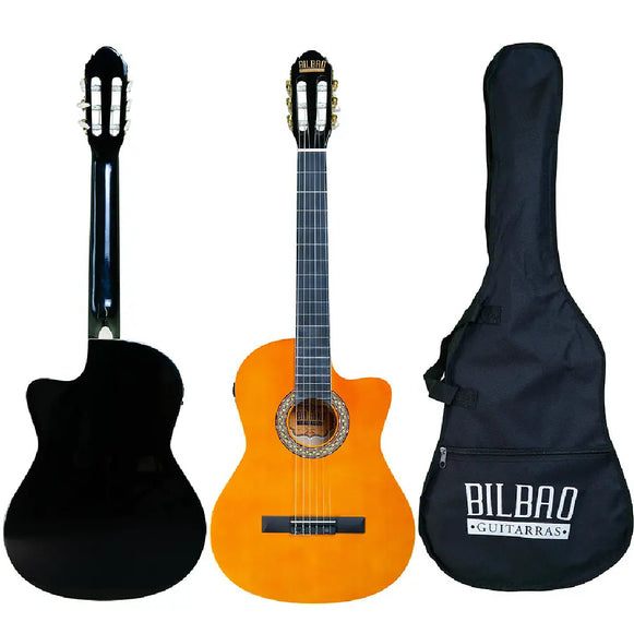 Guitarra Electroacustica Nylon 39" Bilbao Natural ( BIL-700CE-NT )