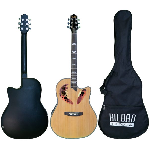 Guitarra ElectroAcustica 41&quot; Bilbao ( BIL-800CE-NT ) Fibra