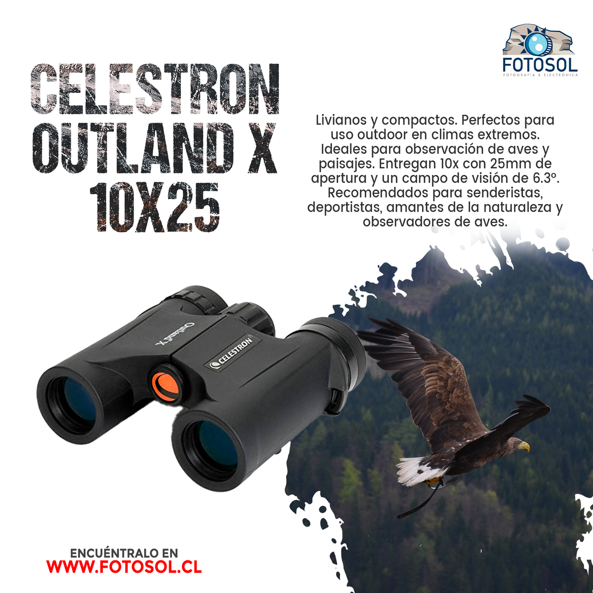 Binocular Celestron Outland X 10×25