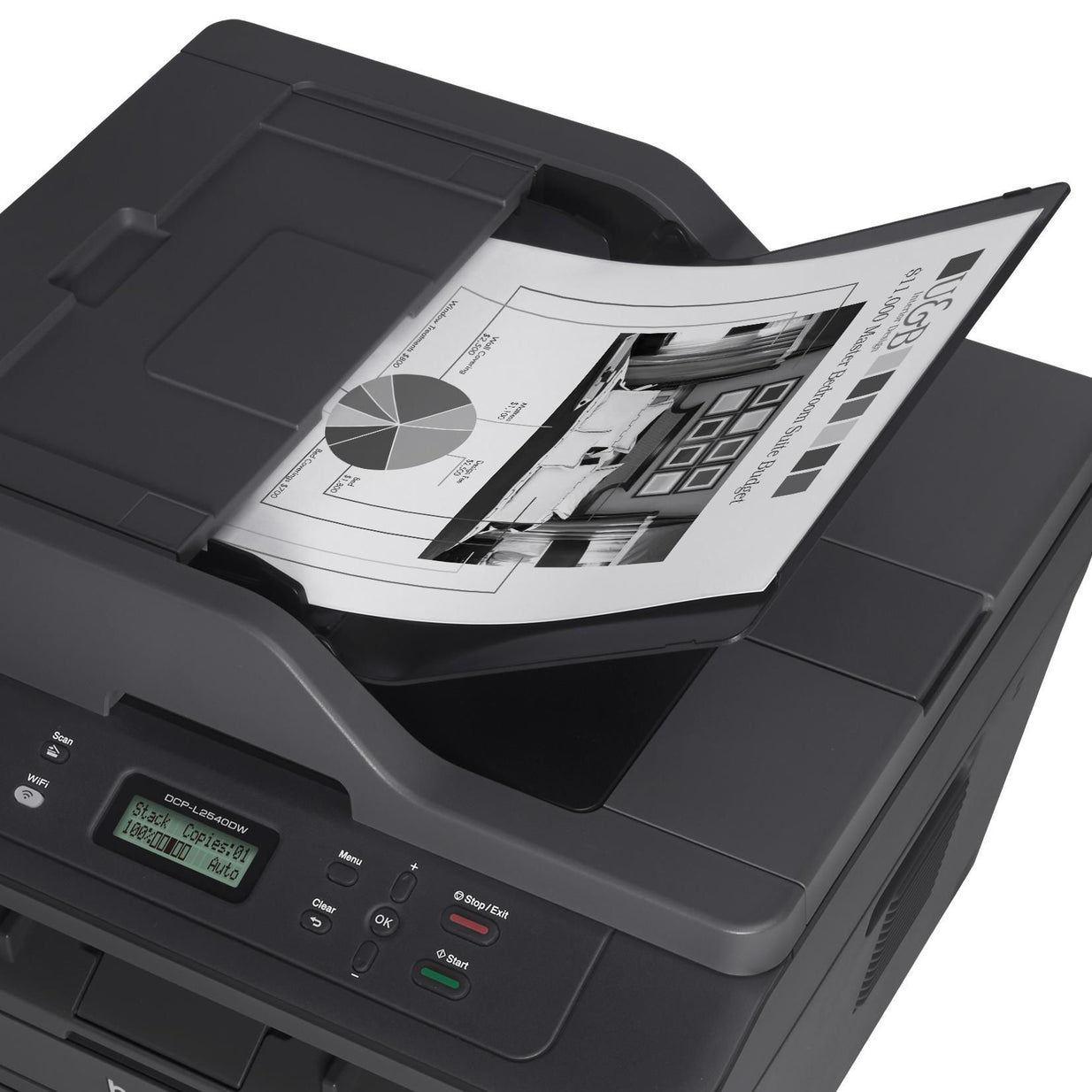 Impresora Multifuncional Monocromatica WIFI BROTHER DCP-L2540DW