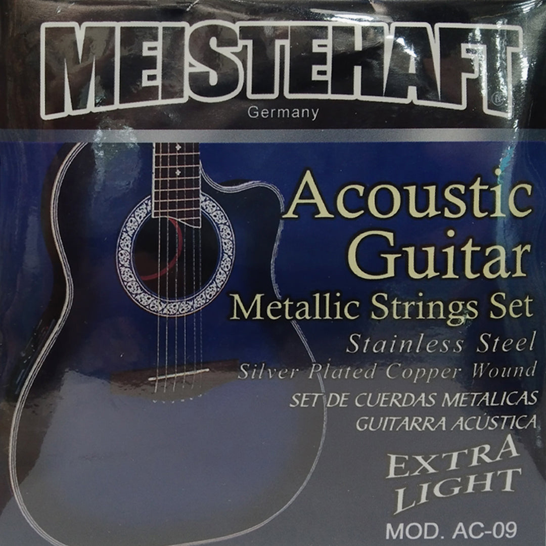 SET CUERDA Meistehaft Metalicas Para Guitarra  Electro Acústica