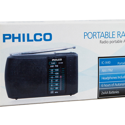 Radio Portatil AM/FM philco IC/X40