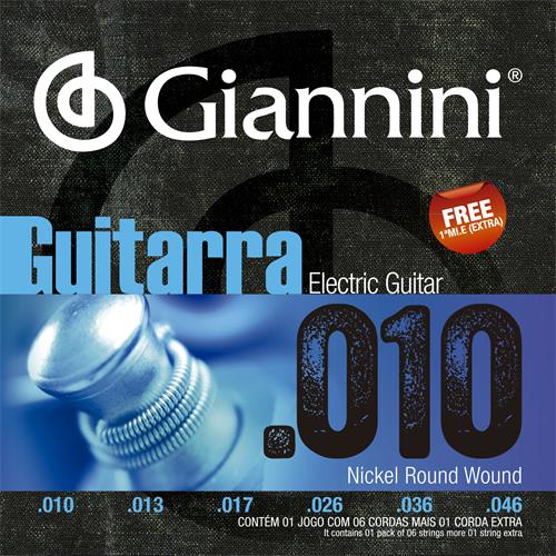 SET Cuerdas Para Guitarra Eléctrica Giannini 0.010