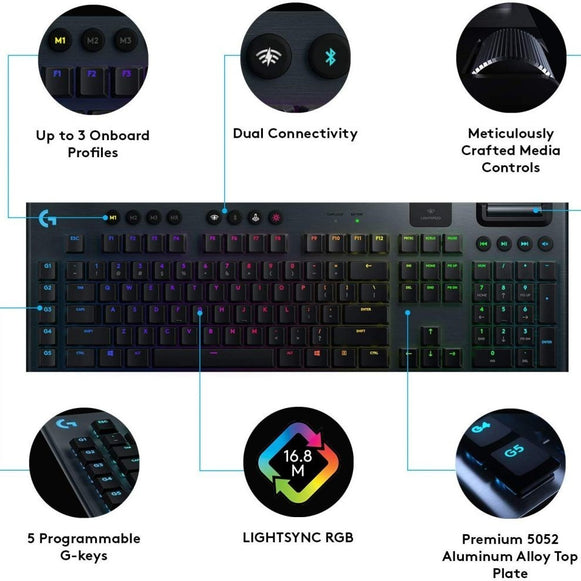 Teclado Gamer Inalámbrico Logitech G915