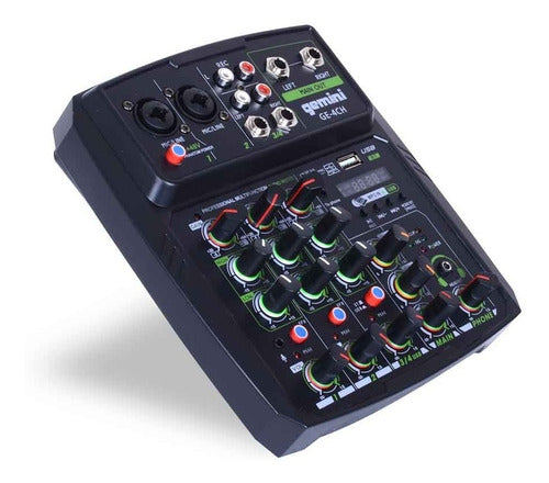 Mesa Mixer Analoga 4 Canales Gemini