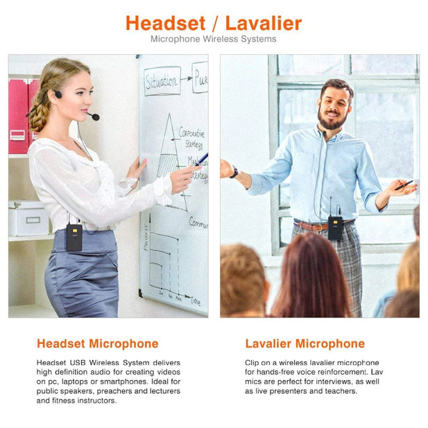 Micrófono Lavalier / centillo Inalámbrico  Fifine K031B Receptor USB