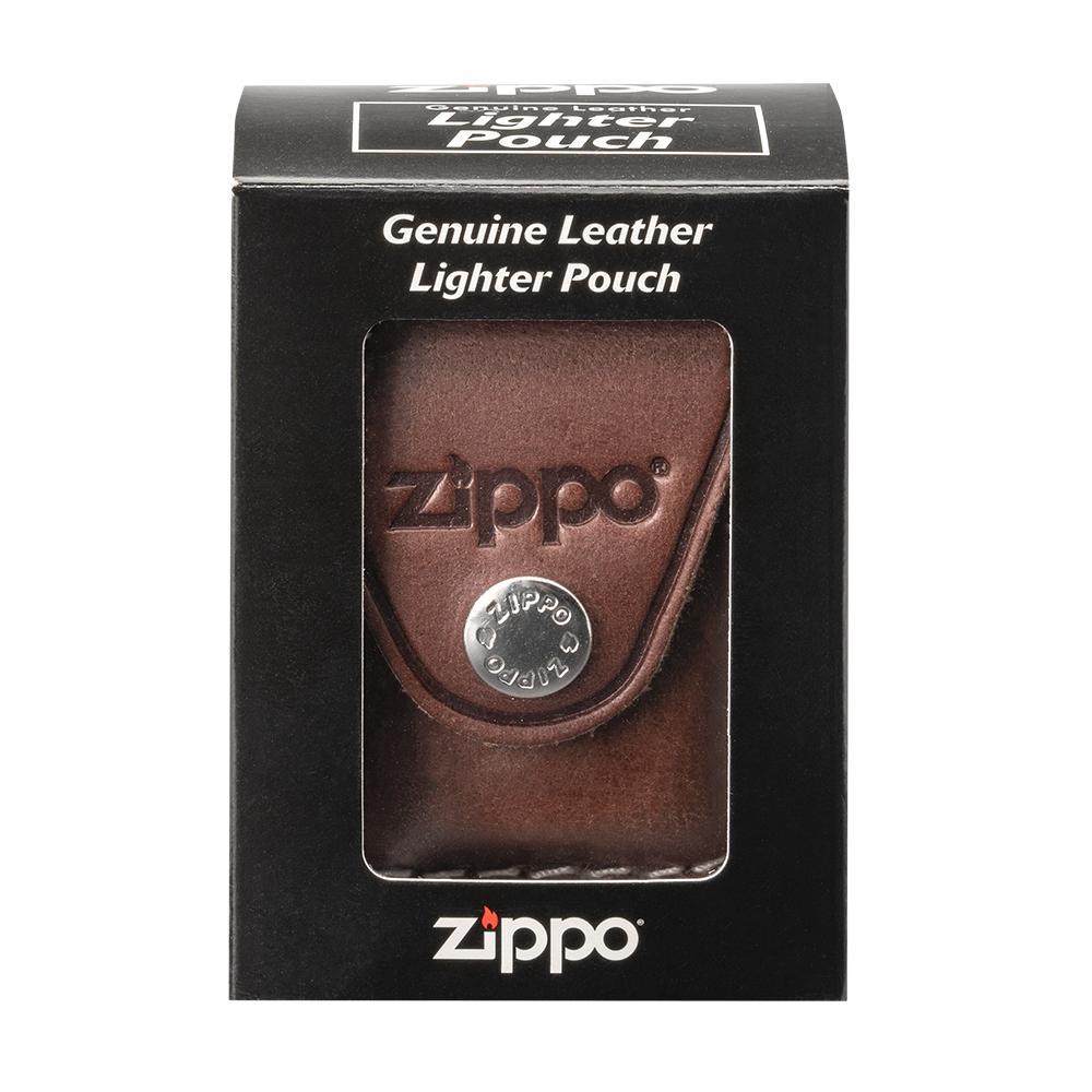Estuche Zippo Cuero Cafe