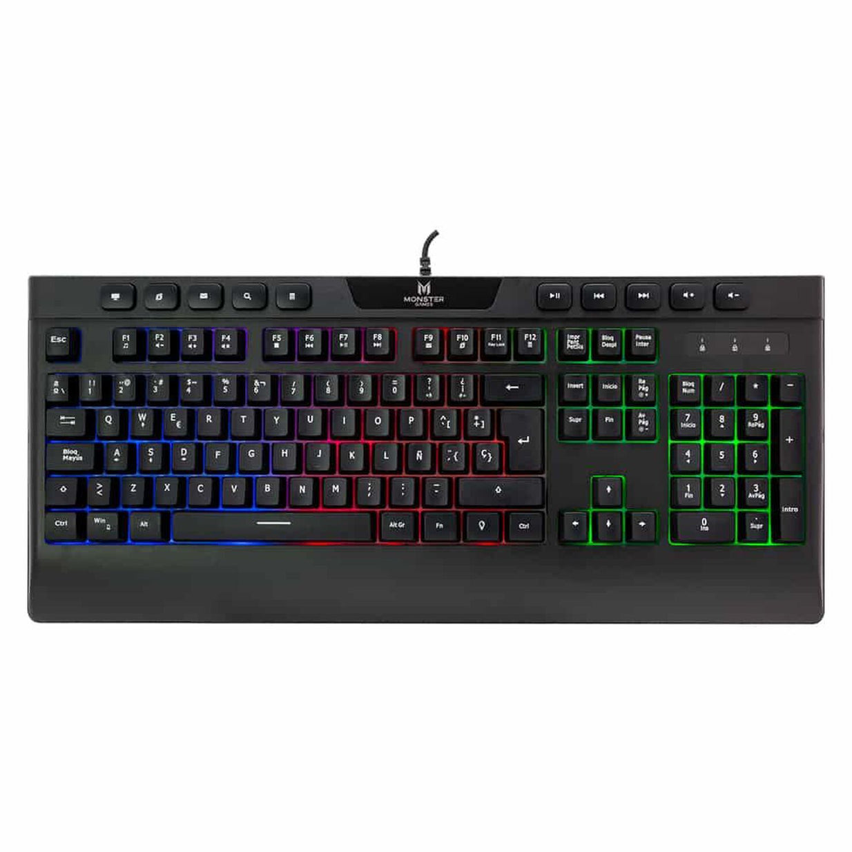 TECLADO GAMER RGB INCEPTION MONSTER T1027
