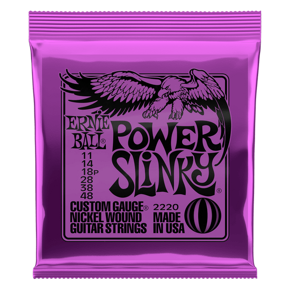 Set Cuerdas Ernie Ball Para Guitarra Eléctrica ( Power Slinky ) 11-48