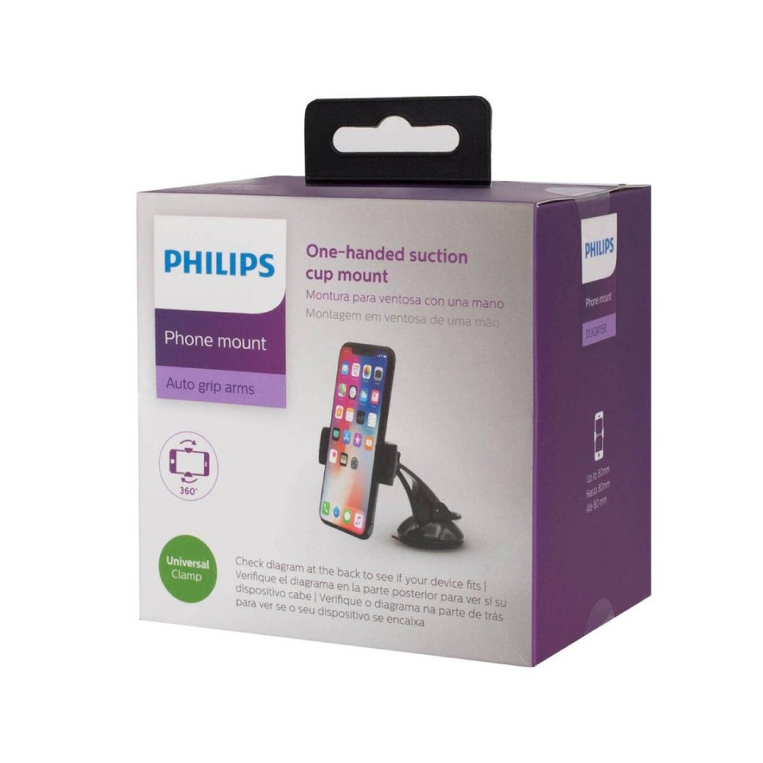 SOPORTE CELULAR DE AUTO (HASTA 80MM) PHILIPS DLK2411SB