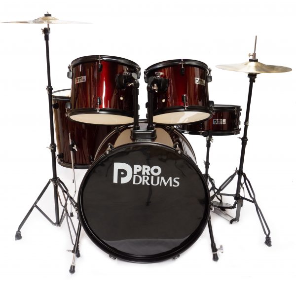 Bateria Pro Drums 5 PIEZAS WINE RED PR004-WR