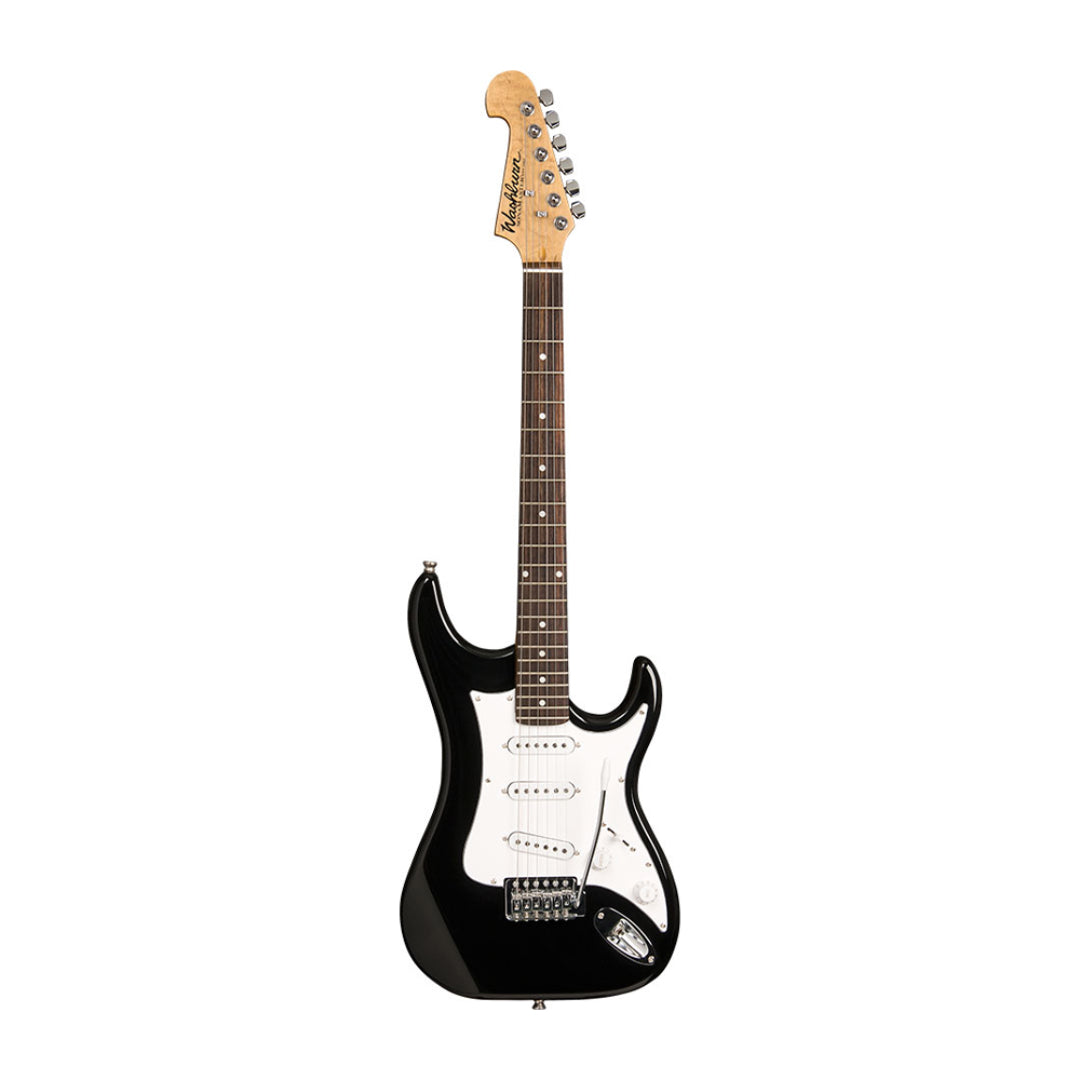 GUITARRA ELECTRICA STRATOCASTER NEGRA WASHBURN S1B