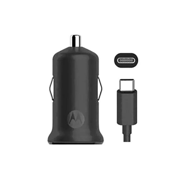 CARGADOR AUTO 18W + CABLE TIPO C MOTOROLA SJV100-C