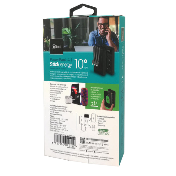 POWER BANK 10000MAH STICK ENERGY MLAB 9219