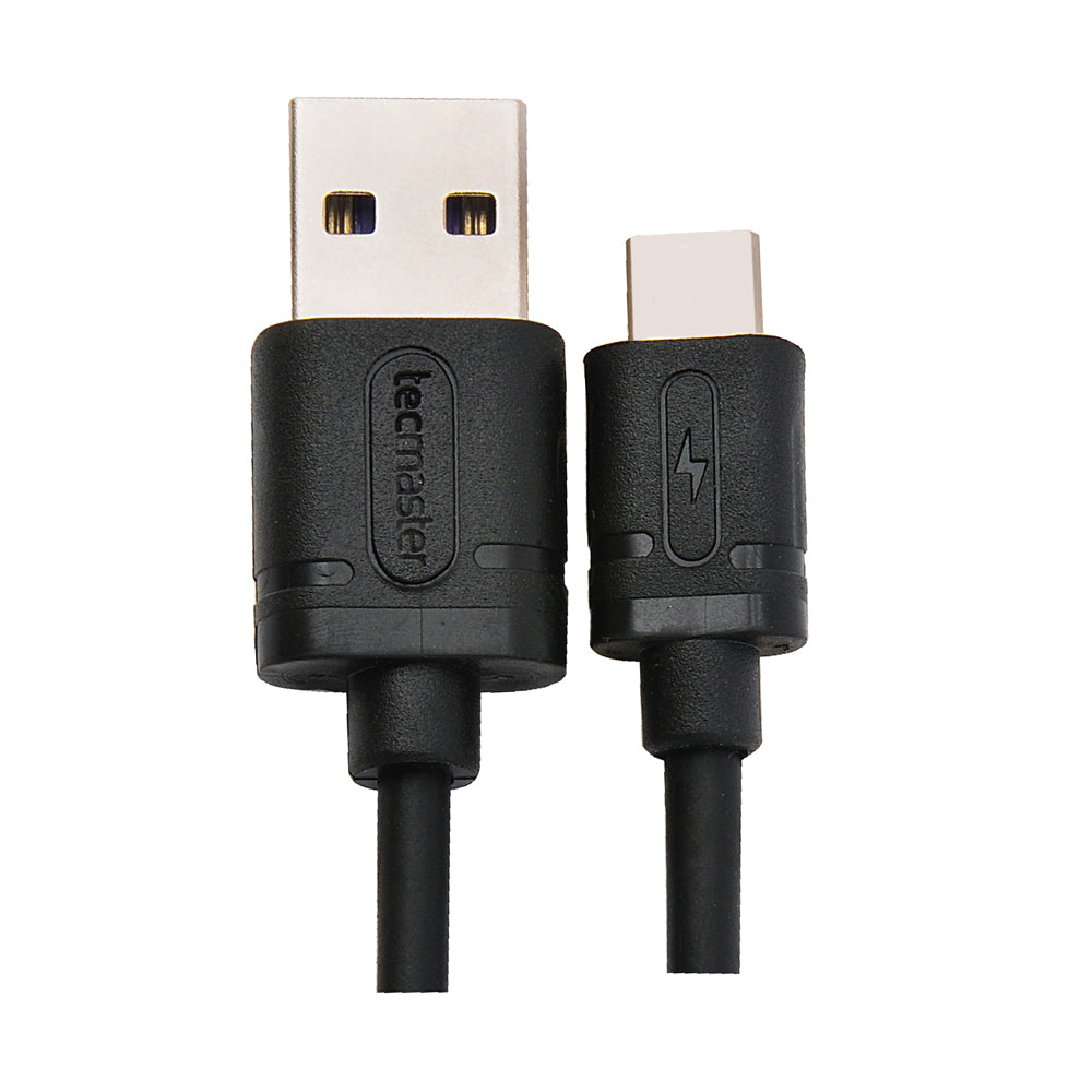 Cable  TIPO-C a Usb de carga Tecmaster 2,5 mts TM-200518 Negro