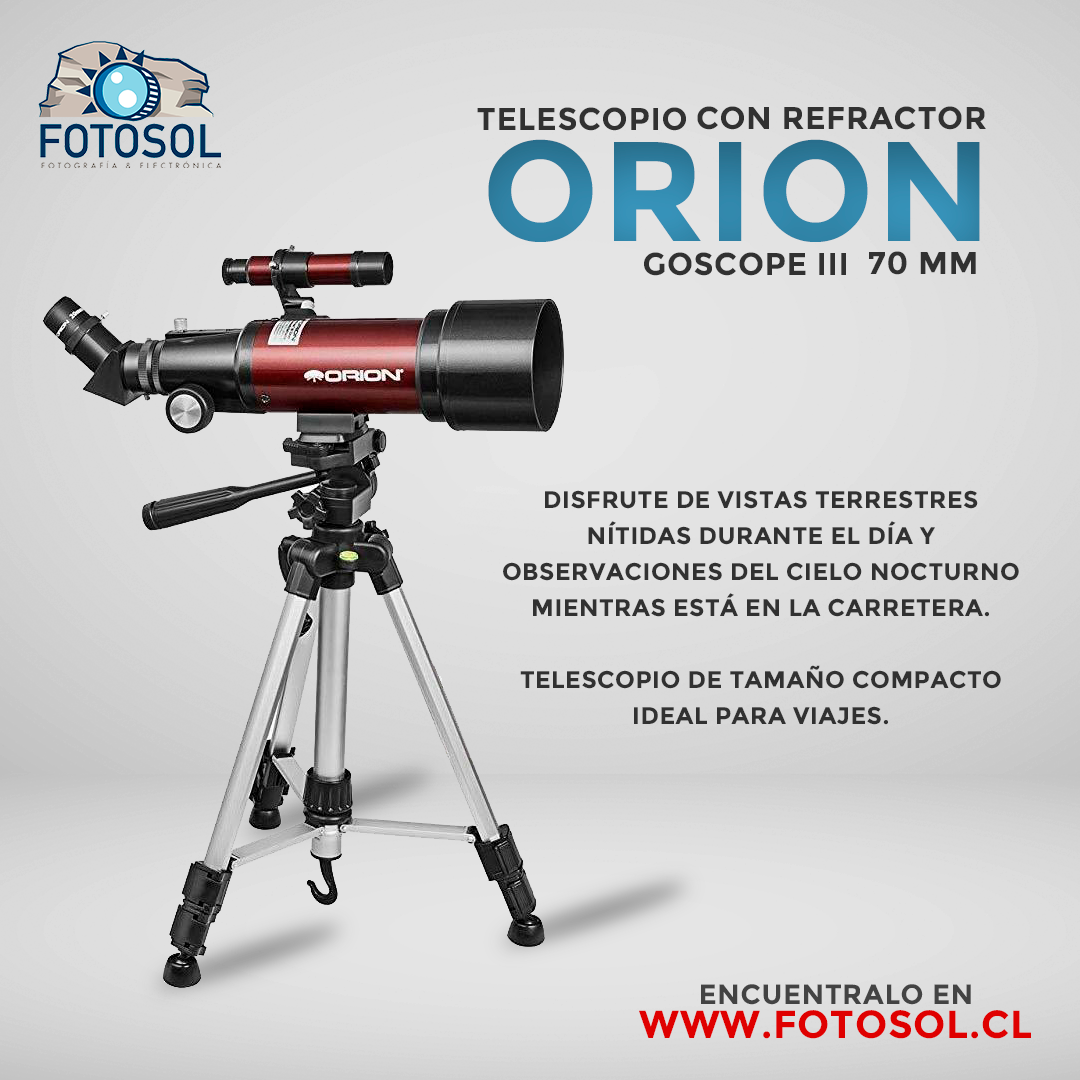 Telescopio Orion GoScope III 70mm Refractor Travel