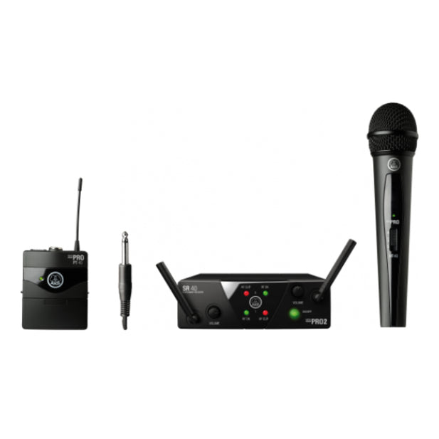 Sistema de Microfono (Mano-Guitarra e Instrumentos) WMS40 MINI DUAL AKG