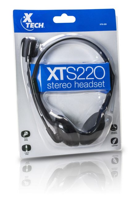 Audífonos Para Pc XTS220 entrada dual mic y audifono