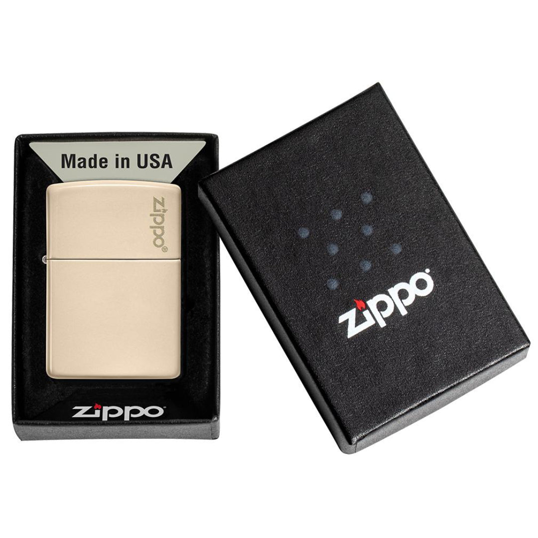Zippo 49453ZL Flat Sand Zippo Logo