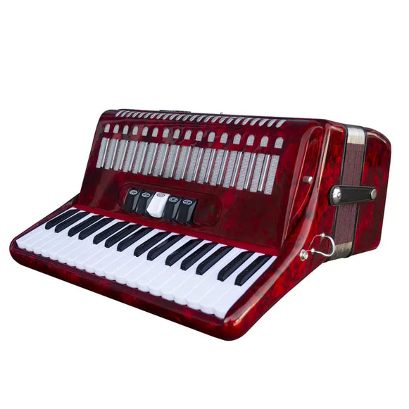 Acordeón 60 Bajos 34k Rojo Smussato 1308RD